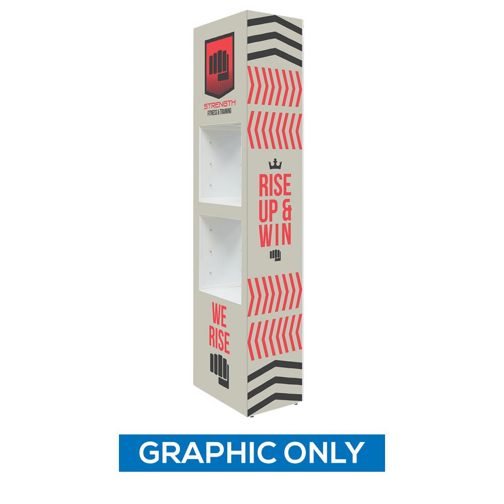 1x4 Lumiere Light Wall Showcase — Graphic Only Front with Mini Showcase